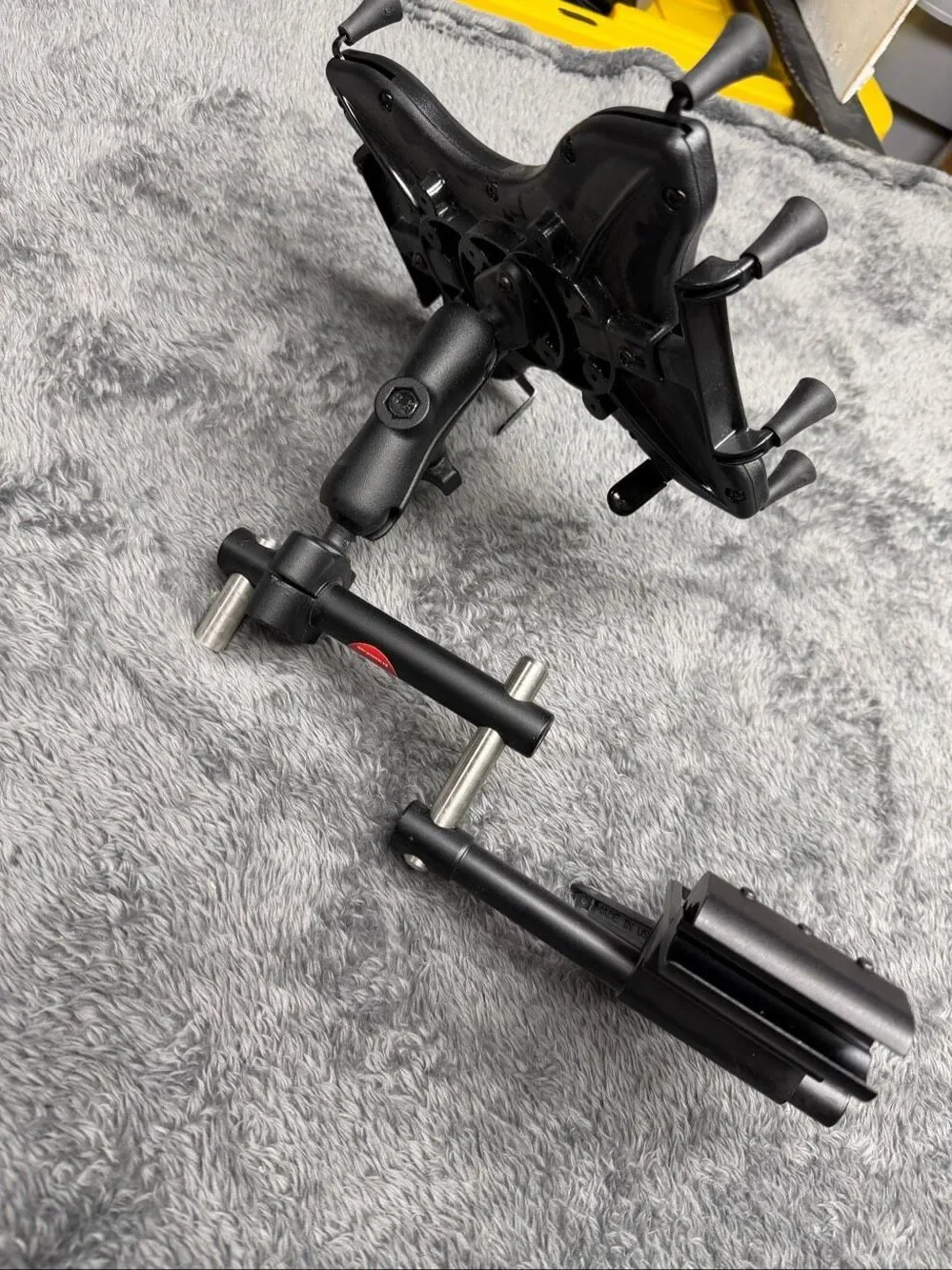 Healthwares Retract4 RAM Mount Wheelchair or Other Tablet Holder. With Pivot Arm
